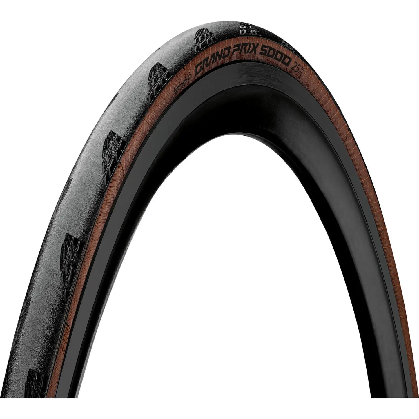 Continental GP5000 transparent tyre on a white background