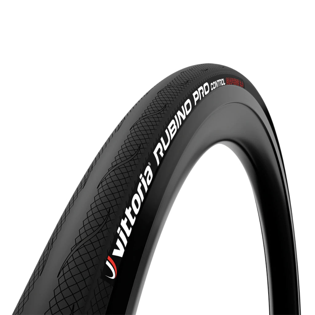 Vittoria G+ Rubino Pro Control Tyre from the side with a white background