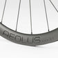 Bontrager Aeolus Pro 37 Wheel zoomed in with a white background
