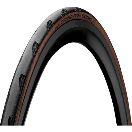 Continental GP5000S Tubeless - transparent on a white background from the side