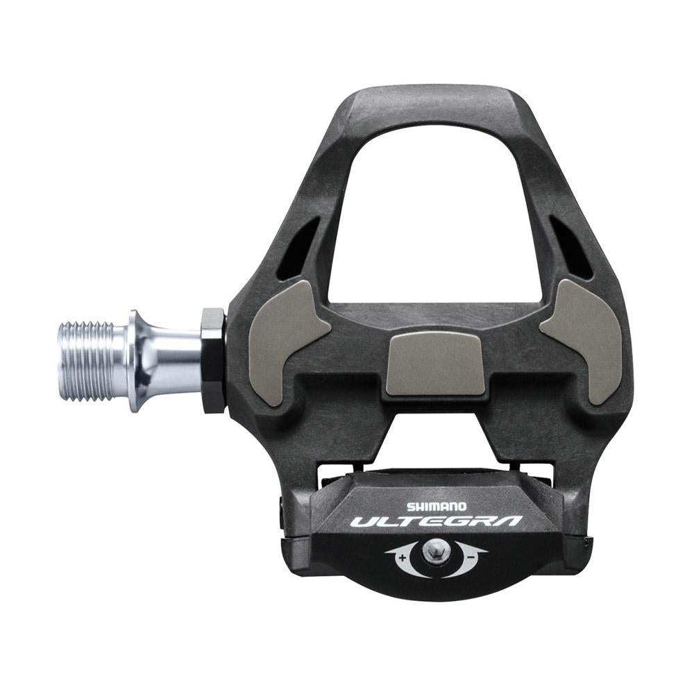Shimano Ultegra Pedals on a white background from the front