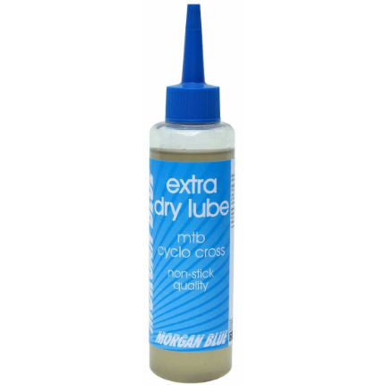 Morgan Blue Extra Dry Chain Lube on a white background