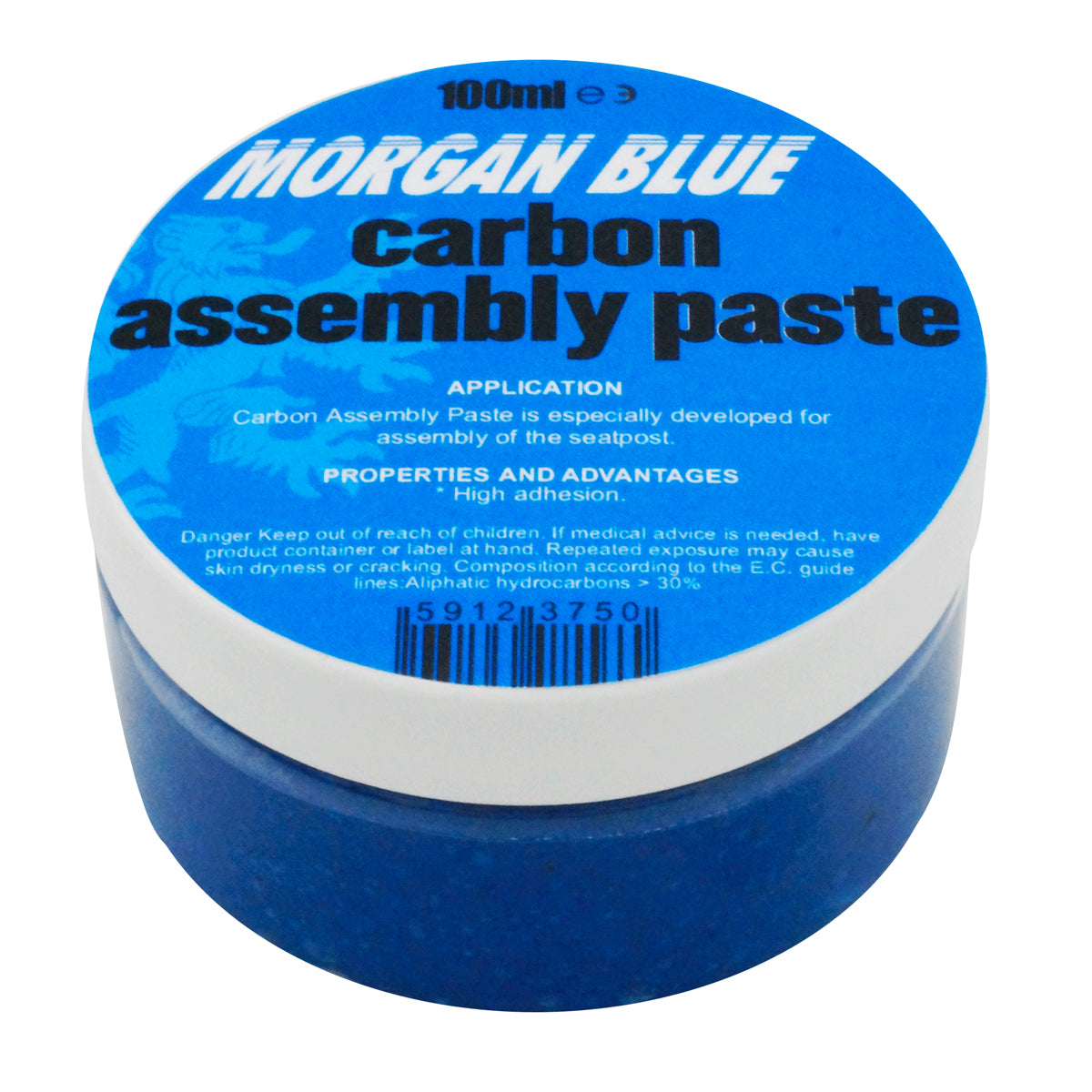 Morgan Blue Carbon Paste on a white background