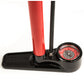 Silca Pista Floor Pump on the bottom on a white background